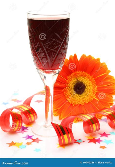Wine And Flower Stock Photo Image Of Tape Petal Spiral 19950256