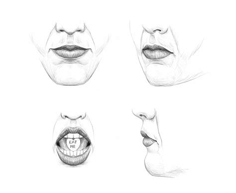 Sad Lips Sketch At Explore Collection Of Sad Lips