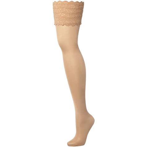 Wolford Satin Touch Denier Hold Ups Women Stockings Flannels