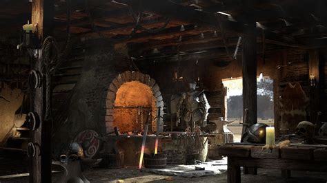 The Blacksmith Forge By Chiaragatti Fantasy 3d Cgsociety
