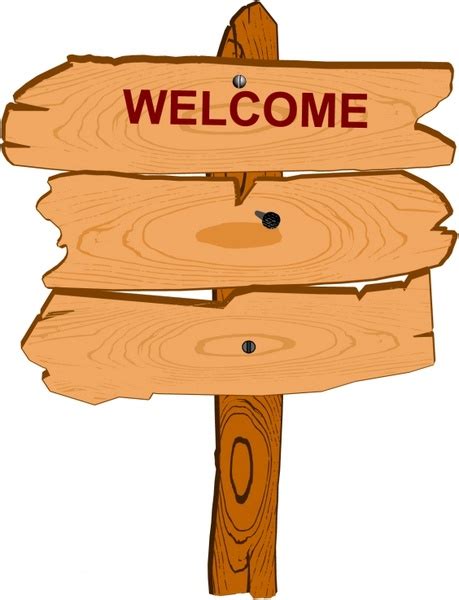 Cartoon Wooden Sign Free Vector Download 22748 Free Vector For