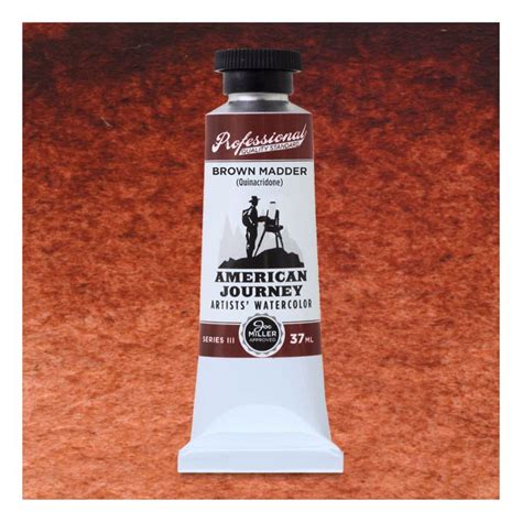 Watercolor Paint Brown Madder Quinacridone 37 Ml American Journey