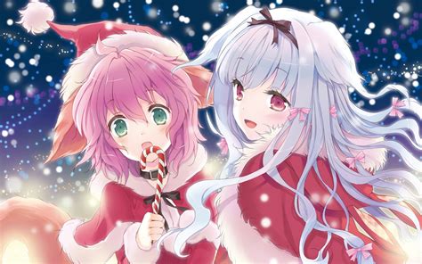 32 Aesthetic Cute Christmas Anime Girl Wallpaper Baka Wallpaper