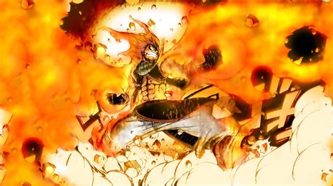 Wallpaper Anime Fire Explosion Fairy Tail Dragneel Natsu Autumn Flower Flame Computer