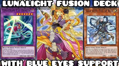 Lunalight Fusion Deck With Blue Eyes Support Kc Cup Yugioh Duel Links Youtube