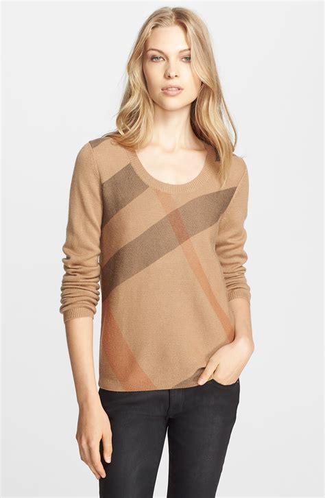 Burberry Brit Check Pattern Sweater Nordstrom