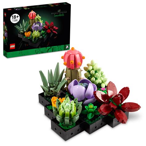 Lego Succulents Plant Decor Building Kit For Adults 10309 771 Pieces