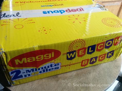 maggi welcome kit has arrived welcomebackmaggi socialmaharaj