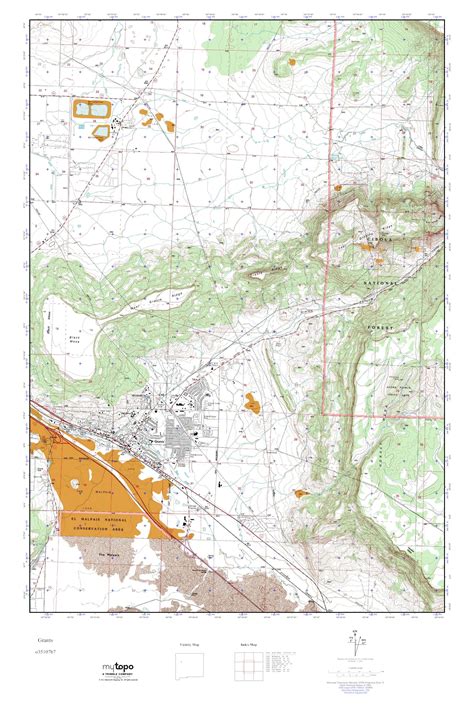 Mytopo Grants New Mexico Usgs Quad Topo Map