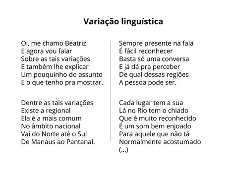 Atividades Variedades Linguisticas 9 Ano