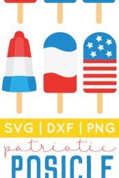 4th of July Popsicle Cut Files + Clip Art for Cricut & Silhouette