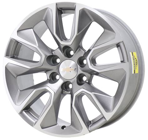 Chevrolet Silverado 1500 2019 2020 Machined Grey Factory Oem Wheel