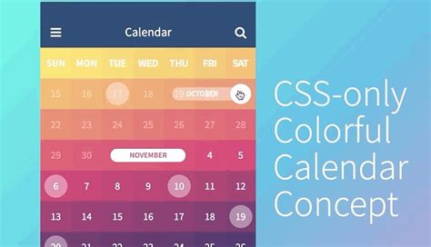 38 Css Calendars W3 Tweaks