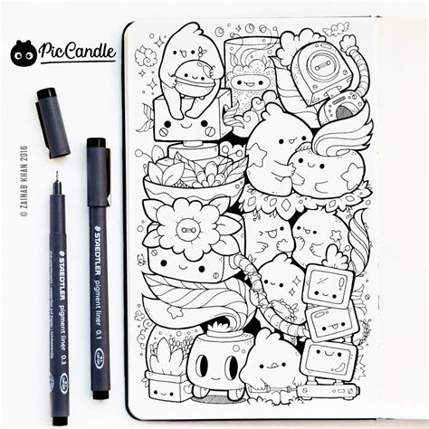 Pic Candle — Todays Doodle 30dec16 ~ Robots Doodle Art Cute Doodle