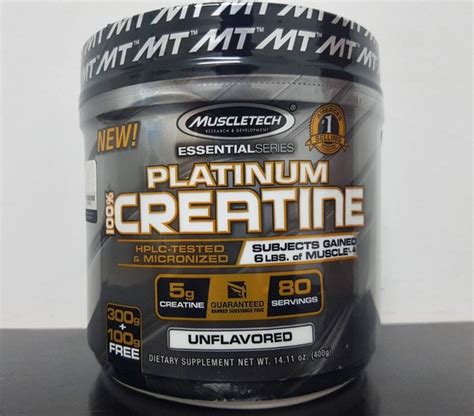 Jual Platinum Creatine Muscletech 400 Gr Creatine Monohydrate 400gr