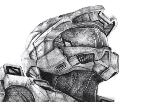 How To Draw Master Chief Helmet Howto Draw