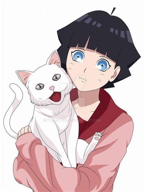 Himawari And Her Cat By FleoStore On DeviantArt Cat Girl Anime Naruhina