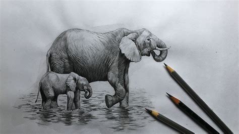 17 Easy Sketch How To Draw A Realistic Elephant Step By Step For Pencil