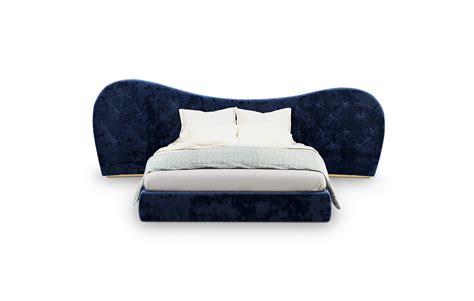 Elegant And Featuring Feminine Curves The Linda Bed Is Upholstered In