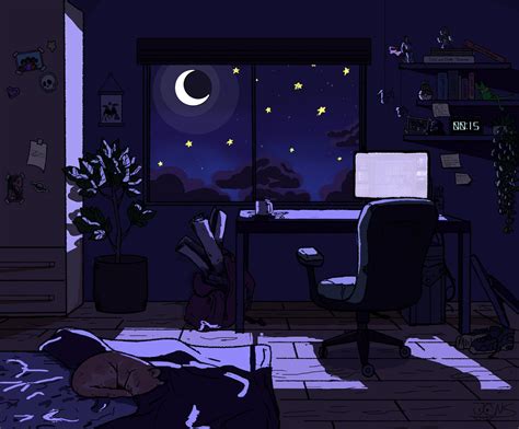 Aesthetic Night Wallpaper 4k Anime Night Wallpapers B79