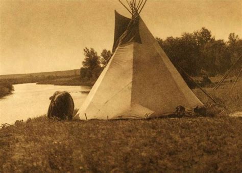 Tipi Teepee Or Tepee Photograph An Assiniboin Lodge North American Indians Native