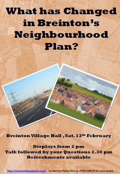 Neighbourhood Plan Poster Breinton Parish Council