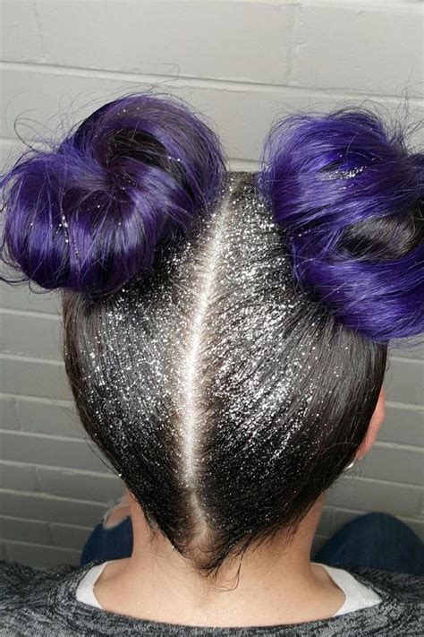 20 photos that prove glitter roots is the official hairstyle of festival season festival hair