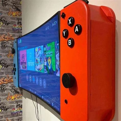 Nintendo Switch Tv Cabinet Video Game Room Design Game Room Kids