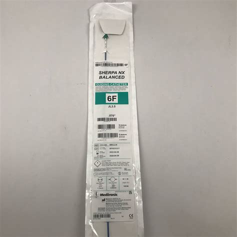 MEDTRONIC SB6JL35 Sherpa NX Balanced Guiding Catheter, 6F, .070″, .082