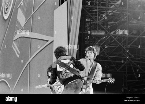 The Rolling Stones European Tour 1982 Wembley Stadium Mick Jagger And