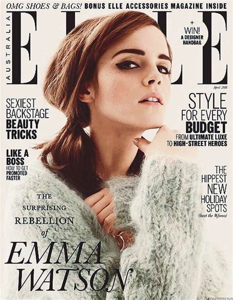 Emma Watson Elle Australia Cover Magazine April 2014 Gotceleb