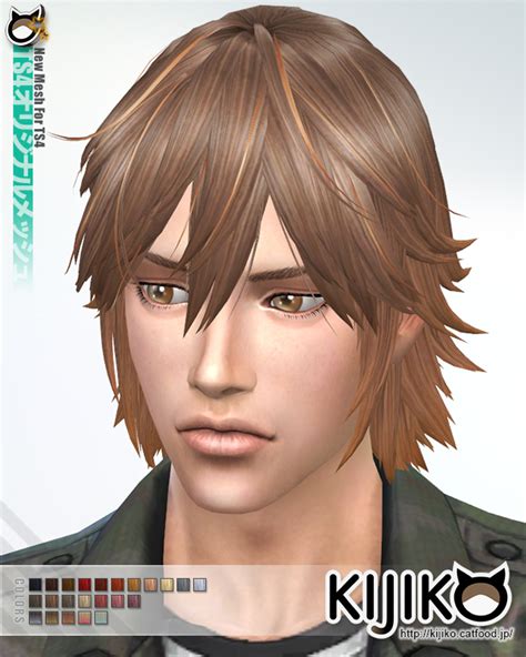 Sims 4 Hairs Kijiko Sims Spiky Layered Hairstyle For Him