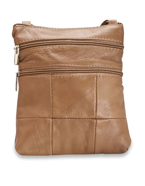 Lorenz Genuine Soft Leather Ladies Cross Body Shoulder Bag Real Womens