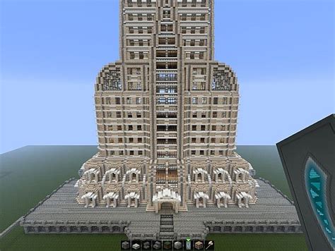 Jesuss Pharmaceuticals Massive Art Deco Skyscraper Minecraft Project