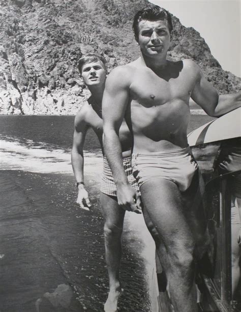 John Bromfield And Tab Hunter Make Up Your Own Caption Tab Hunter Hollywood Men Classic