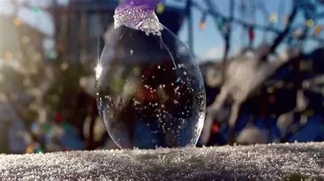 He Blows A Bubble In The Freezing Cold Seconds Later Its A Stunning