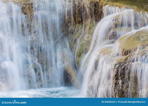 Closed Up Multiple Layer Waterfalls Stock Image Image Of Jungle
