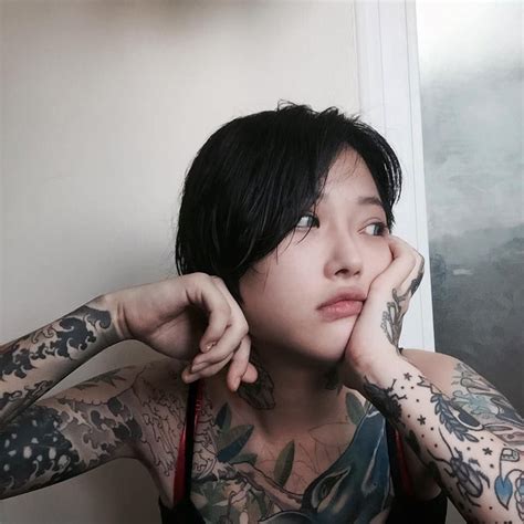 tinykorea “안리나 ” asian tattoo girl asian tattoos hot tattoos great tattoos body art tattoos
