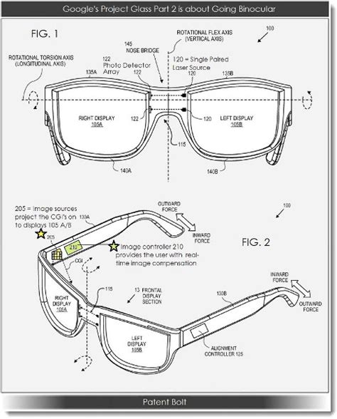 Aparece una nueva patente de Google Glass con visión binocular