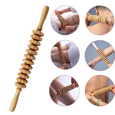 Buy Mikako 3 In 1 Wood Therapy Massage Roller Tool Kit Lymphatic Drainage Cellulite Massager