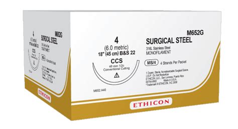 Stainless Steel Suture Surgical Suture Ethicon