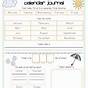Kindergarten Weather Journal Worksheet