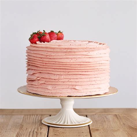 Strawberries And Cream Cake Cake By Courtney