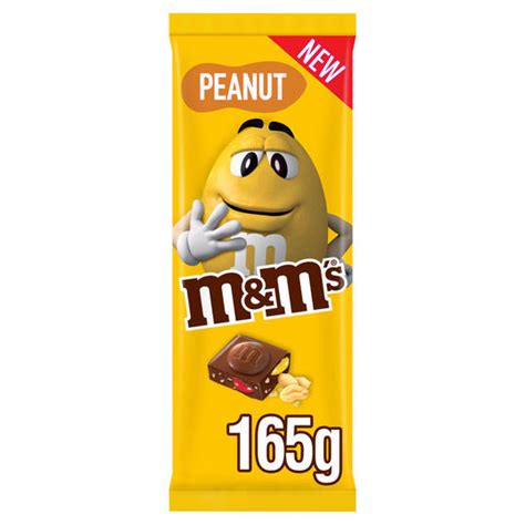 Mandms Peanut Chocolate Bar 165g Single Chocolate Bars And Bags