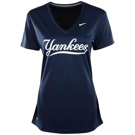 Nike Womens New York Yankees Legend Dri Fit T Shirt In Blue Navy Lyst
