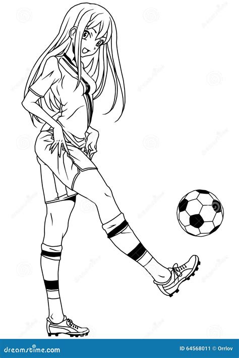 Girl Football Player Svg