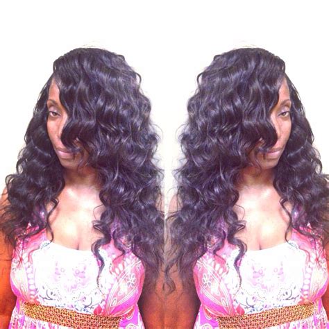 Wavy Sew In New Hair Long Hair Styles Hairstyles With Bangs