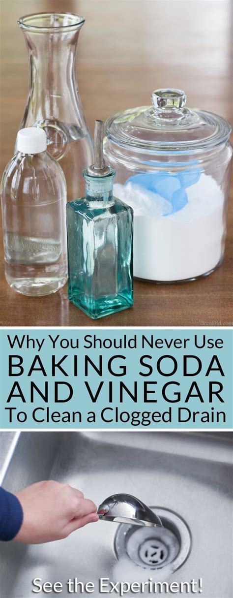 Clean your drain with baking soda as soon as you notice the water is draining slowly. Why You Should Never Use Baking Soda and Vinegar to Clean ...