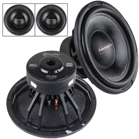 2 Pack American Bass 15 Inch 3000 W Max 800 W Rms Subwoofer Dual 4 Ohm Tnt 1544