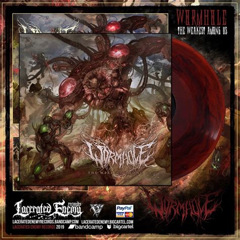 Wormhole The Weakest Among Us Red Black Vinyl Lacerated